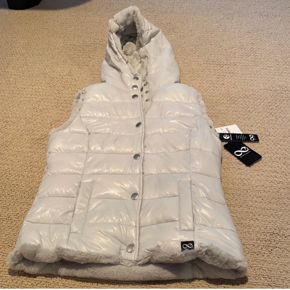 Be Boundless Faux Fur Hooded Reversible Vest